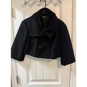 United Colors Of Benetton Double Breasted Mini Peacoat Size 48